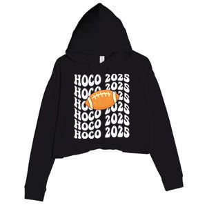 Retro Hoco 2025 Homecoming School Reunion Crop Fleece Hoodie