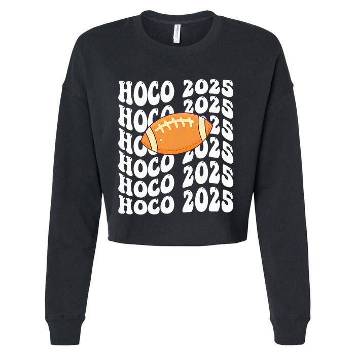 Retro Hoco 2025 Homecoming School Reunion Cropped Pullover Crew