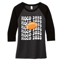 Retro Hoco 2025 Homecoming School Reunion Women's Tri-Blend 3/4-Sleeve Raglan Shirt