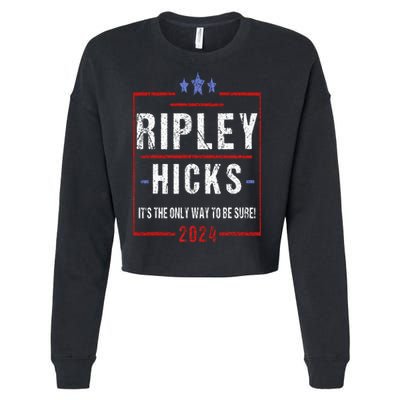 Ripley Hicks 2024 t's The Only Way to Be Sure Vintage Cropped Pullover Crew