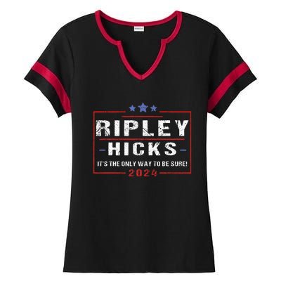 Ripley Hicks 2024 retro t's The Only Way to Be Sure  Ladies Halftime Notch Neck Tee