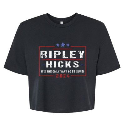 Ripley Hicks 2024 retro t's The Only Way to Be Sure  Bella+Canvas Jersey Crop Tee