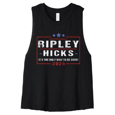 Ripley Hicks 2024 retro t's The Only Way to Be Sure  Women's Racerback Cropped Tank