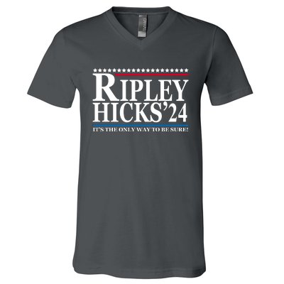 Ripley Hicks 2024 It's The Only Way To Be Sure V-Neck T-Shirt