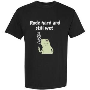 Rode Hard And Still Wet Frog  Exchange Party Garment-Dyed Heavyweight T-Shirt