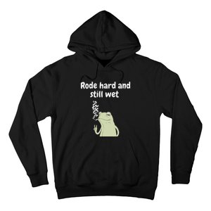 Rode Hard And Still Wet Frog  Exchange Party Hoodie