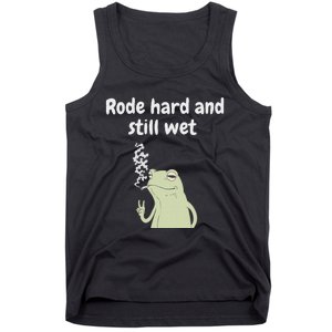 Rode Hard And Still Wet Frog  Exchange Party Tank Top