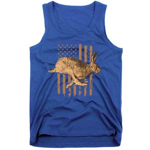 Rabbit Hunting American Flag Camouflage Rabbiting Hunter Great Gift Tank Top