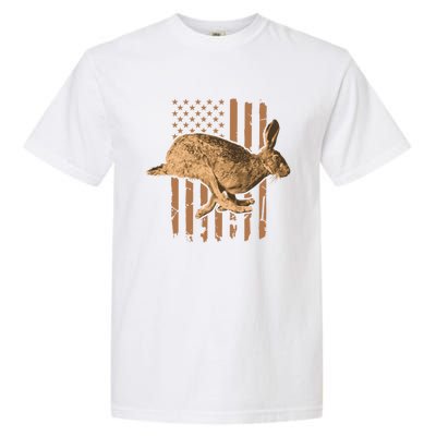 Rabbit Hunting American Flag Camouflage Rabbiting Hunter Great Gift Garment-Dyed Heavyweight T-Shirt