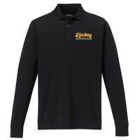 Retro Hockey Apparel Hockey Performance Long Sleeve Polo