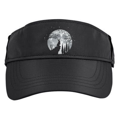 Rabbit Hare Animal Full Moon At Night Funny Pet Bunny Adult Drive Performance Visor