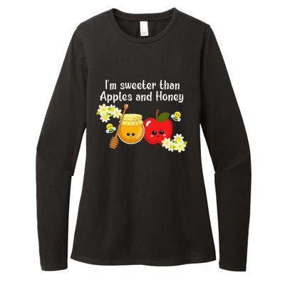 Rosh Hashanah Apples and Honey Shana Tova Jewish New Year  Womens CVC Long Sleeve Shirt