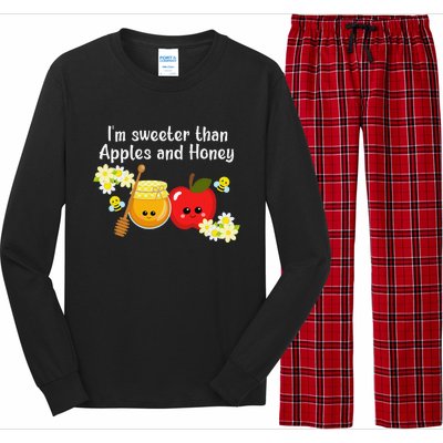 Rosh Hashanah Apples and Honey Shana Tova Jewish New Year  Long Sleeve Pajama Set