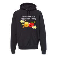 Rosh Hashanah Apples and Honey Shana Tova Jewish New Year  Premium Hoodie