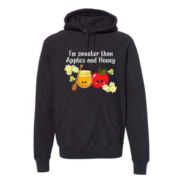 Rosh Hashanah Apples and Honey Shana Tova Jewish New Year  Premium Hoodie