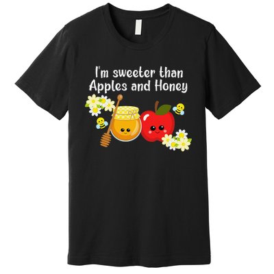 Rosh Hashanah Apples and Honey Shana Tova Jewish New Year  Premium T-Shirt