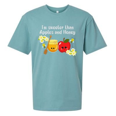 Rosh Hashanah Apples and Honey Shana Tova Jewish New Year  Sueded Cloud Jersey T-Shirt