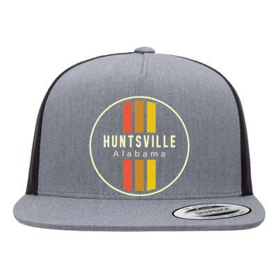 Retro Huntsville Alabama Flat Bill Trucker Hat