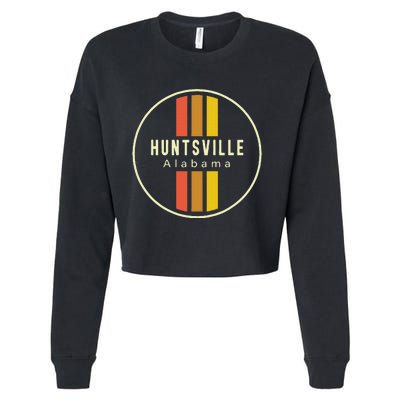 Retro Huntsville Alabama Cropped Pullover Crew