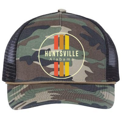 Retro Huntsville Alabama Retro Rope Trucker Hat Cap