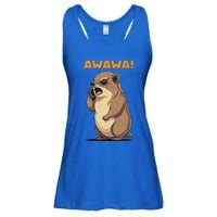 Rock Hyrax Awawa Angry Phonecall Ladies Essential Flowy Tank