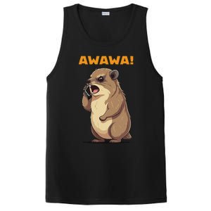 Rock Hyrax Awawa Angry Phonecall Funny Groundhog Dassie PosiCharge Competitor Tank