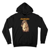 Rock Hyrax Awawa Angry Phonecall Funny Groundhog Dassie Tall Hoodie