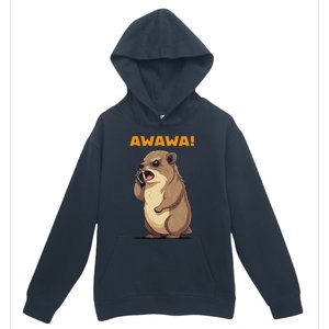 Rock Hyrax Awawa Angry Phonecall Funny Groundhog Dassie Urban Pullover Hoodie