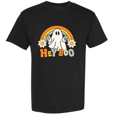 rainbow hey boo cute ghost  halloween customer Garment-Dyed Heavyweight T-Shirt