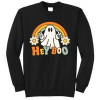 rainbow hey boo cute ghost  halloween customer Sweatshirt