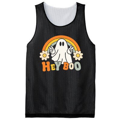 rainbow hey boo cute ghost  halloween customer Mesh Reversible Basketball Jersey Tank