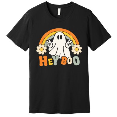 rainbow hey boo cute ghost  halloween customer Premium T-Shirt