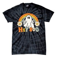 rainbow hey boo cute ghost  halloween customer Tie-Dye T-Shirt