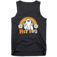 rainbow hey boo cute ghost  halloween customer Tank Top