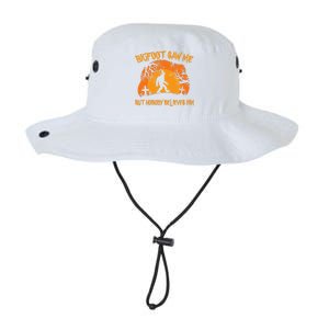 Retro Halloween Bigfoot Saw Me But Nobody Believes Him Gift Legacy Cool Fit Booney Bucket Hat