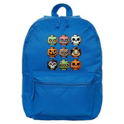 Retro Horror Bricks Head Scary Halloween Mask 16 in Basic Backpack