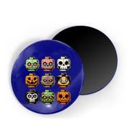 Retro Horror Bricks Head Scary Halloween Mask Magnet