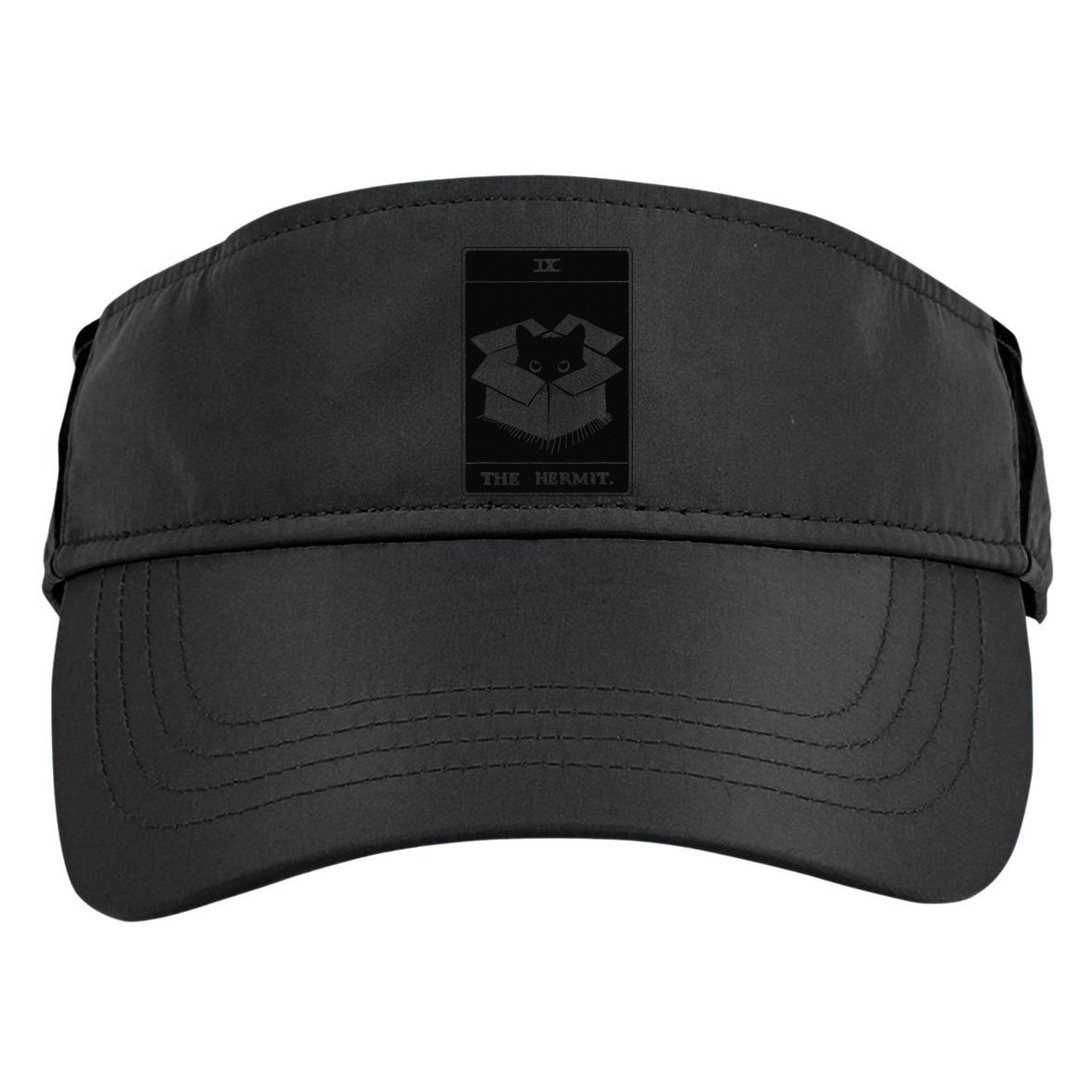 Retro Halloween Black Cat The Hermit Tarot Card Witchcraft Adult Drive Performance Visor