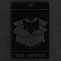 Retro Halloween Black Cat The Hermit Tarot Card Witchcraft Adult Drive Performance Visor