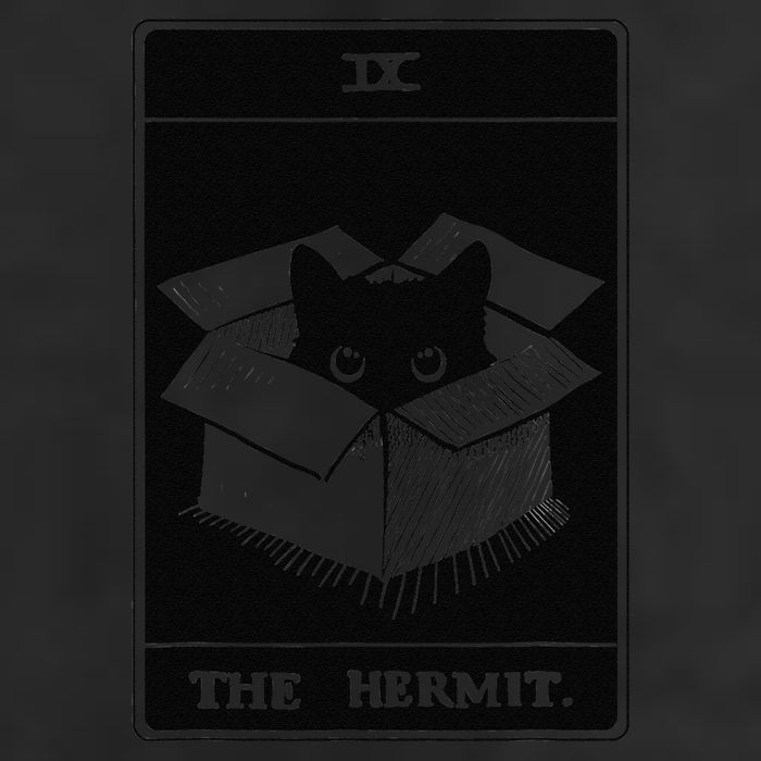 Retro Halloween Black Cat The Hermit Tarot Card Witchcraft Adult Drive Performance Visor