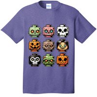 Retro Horror Bricks Head Scary Halloween Mask T-Shirt