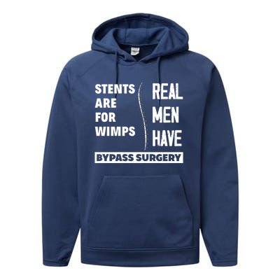 Real Have Bypass Surgery Open Heart Surgery Survivor Gift Performance Fleece Hoodie