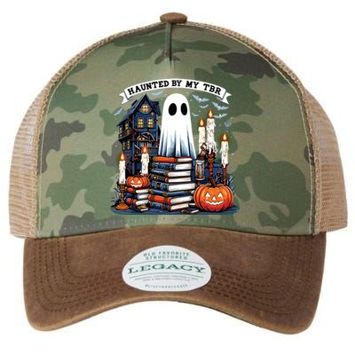 Retro Haunted By My Tbr Halloween Book Readers Book Lovers Legacy Tie Dye Trucker Hat