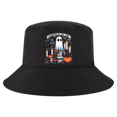 Retro Haunted By My Tbr Halloween Book Readers Book Lovers Cool Comfort Performance Bucket Hat