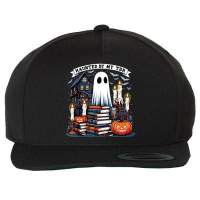 Retro Haunted By My Tbr Halloween Book Readers Book Lovers Wool Snapback Cap