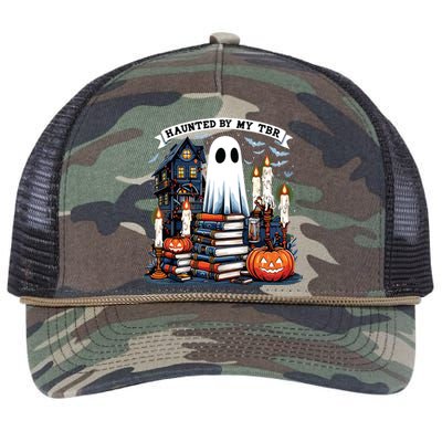 Retro Haunted By My Tbr Halloween Book Readers Book Lovers Retro Rope Trucker Hat Cap