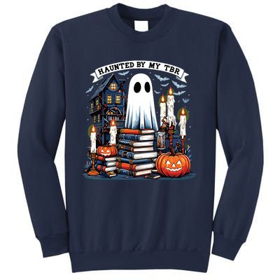 Retro Haunted By My Tbr Halloween Book Readers Book Lovers Sweatshirt