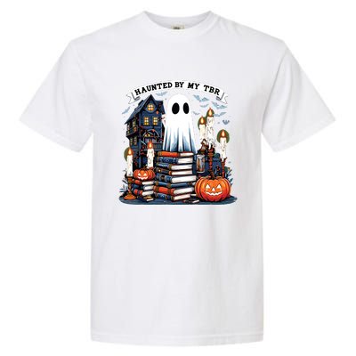 Retro Haunted By My Tbr Halloween Book Readers Book Lovers Garment-Dyed Heavyweight T-Shirt