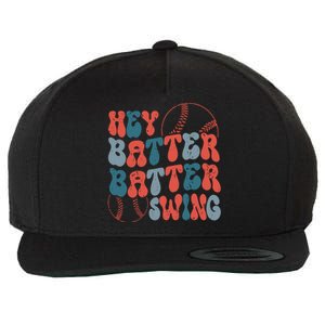 Retro Hey Batter Batter Swing Funny Baseball Wo Wool Snapback Cap