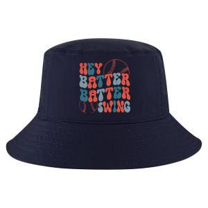 Retro Hey Batter Batter Swing Funny Baseball Wo Cool Comfort Performance Bucket Hat